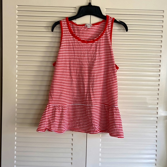 Orange and White Striped Tank - Picture 1 of 2